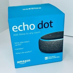 Amazon Echo Dot (3rd Generation) Smart Speaker - Charcoal New in Sealed Box